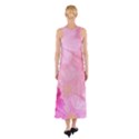 Cosmos Flower Floral Sunflower Star Pink Frame Sleeveless Maxi Dress View2