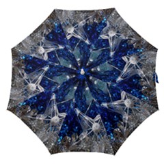 Christmas Silver Blue Star Ball Happy Kids Straight Umbrellas