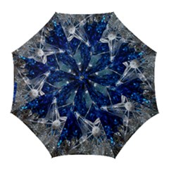 Christmas Silver Blue Star Ball Happy Kids Golf Umbrellas