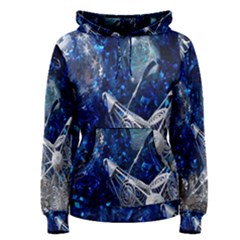 Christmas Silver Blue Star Ball Happy Kids Women s Pullover Hoodie