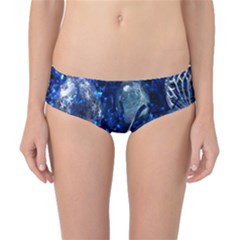 Christmas Silver Blue Star Ball Happy Kids Classic Bikini Bottoms