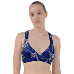 Christmas Silver Blue Star Ball Happy Kids Sweetheart Sports Bra