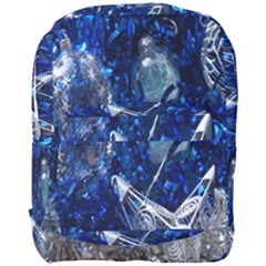 Christmas Silver Blue Star Ball Happy Kids Full Print Backpack