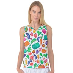 Pattern Autumn White Women s Basketball Tank Top by kostolom3000shop