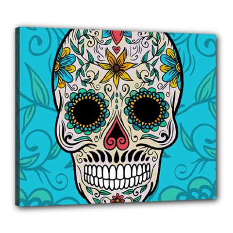 Sugar Skull New 2015 Canvas 24  X 20 