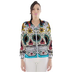 Sugar Skull New 2015 Wind Breaker (women) by crcustomgifts