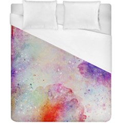 Watercolor Galaxy Purple Pattern Duvet Cover (california King Size) by paulaoliveiradesign