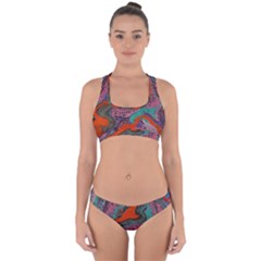 Colours of Life Cross Back Hipster Bikini Set