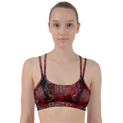 The Celtic Knot With Floral Elements Line Them Up Sports Bra by FantasyWorld7