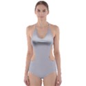 Grey Harbour Mist - Spring 2018 London Fashion Trends Cut-Out One Piece Swimsuit View1