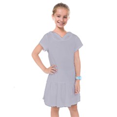 Grey Harbour Mist - Spring 2018 London Fashion Trends Kids  Drop Waist Dress by PodArtist