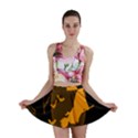 Day Hallowiin Ghost Bat Cobwebs Full Moon Spider Mini Skirt View1