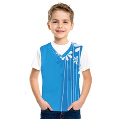 Flower Blue Kids  Sportswear