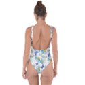 Flower Blue Butterfly Leaf Green Bring Sexy Back Swimsuit View2