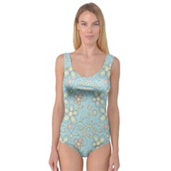 Flower Blue Butterfly Bird Yellow Floral Sexy Princess Tank Leotard 