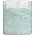 Flower Blue Butterfly Bird Yellow Floral Sexy Duvet Cover Double Side (California King Size) View2