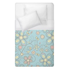 Flower Blue Butterfly Bird Yellow Floral Sexy Duvet Cover (single Size)