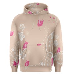 Flower Bird Love Pink Heart Valentine Animals Star Men s Pullover Hoodie by Mariart