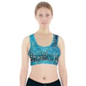 Flower Back Leaf River Blue Star Sports Bra With Pocket View1