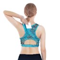 Flower Back Leaf River Blue Star Sports Bra With Pocket View2