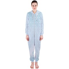 Flower Blue Polka Plaid Sexy Star Love Heart Hooded Jumpsuit (Ladies) 