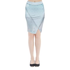 Flower Blue Polka Plaid Sexy Star Love Heart Midi Wrap Pencil Skirt