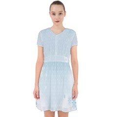 Flower Blue Polka Plaid Sexy Star Love Heart Adorable in Chiffon Dress