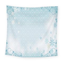 Flower Blue Polka Plaid Sexy Star Love Heart Square Tapestry (Large)