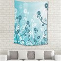 Flower Blue River Star Sunflower Medium Tapestry View2