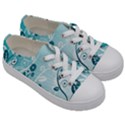 Flower Blue River Star Sunflower Kids  Low Top Canvas Sneakers View3