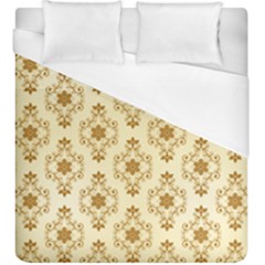 Flower Brown Star Rose Duvet Cover (king Size)