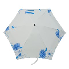 Flower Blue Sunflower Star Sexy Mini Folding Umbrellas by Mariart