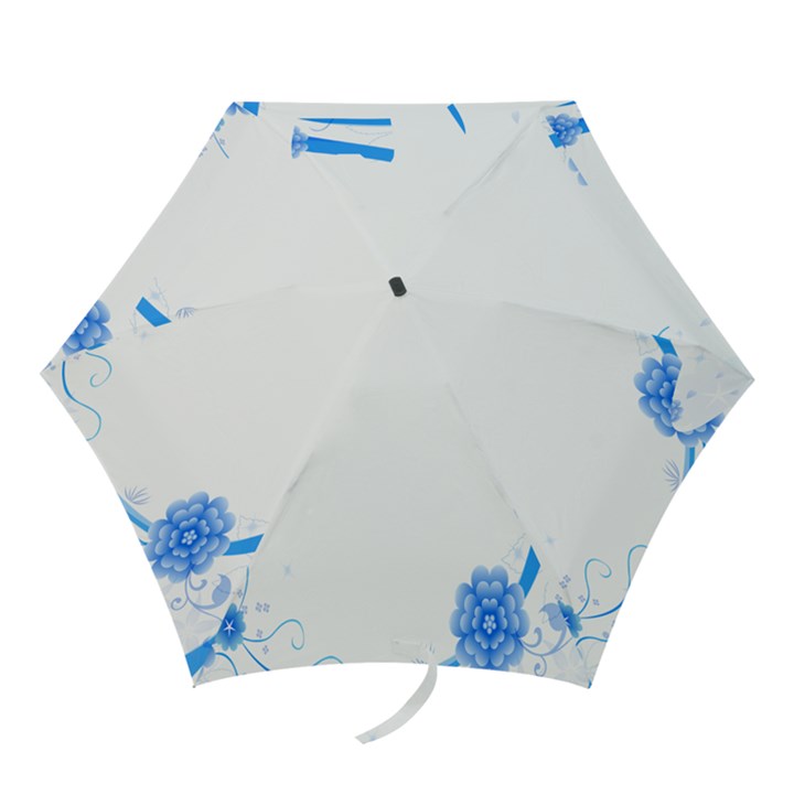 Flower Blue Sunflower Star Sexy Mini Folding Umbrellas