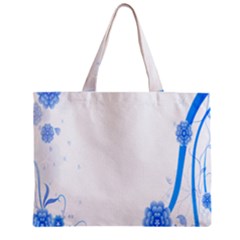 Flower Blue Sunflower Star Sexy Zipper Mini Tote Bag