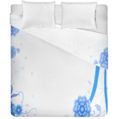 Flower Blue Sunflower Star Sexy Duvet Cover Double Side (california King Size) by Mariart