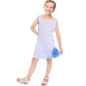 Flower Blue Sunflower Star Sexy Kids  Tunic Dress View1