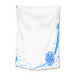 Flower Blue Sunflower Star Sexy Small Tapestry by Mariart