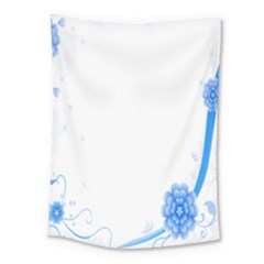 Flower Blue Sunflower Star Sexy Medium Tapestry