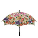 Flower Floral Rainbow Rose Golf Umbrellas View3