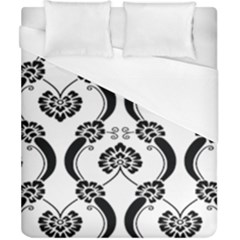 Flower Floral Black Sexy Star Black Duvet Cover (california King Size)