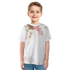 Flower Floral Rose Sunflower Star Sexy Pink Kids  Sport Mesh Tee