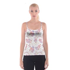 Flower Floral Sunflower Rose Purple Red Star Spaghetti Strap Top by Mariart