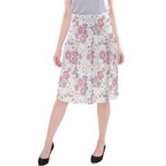 Flower Floral Sunflower Rose Purple Red Star Midi Beach Skirt by Mariart