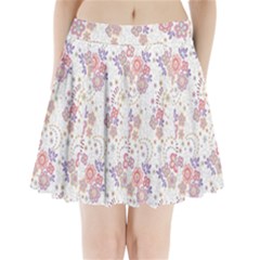 Flower Floral Sunflower Rose Purple Red Star Pleated Mini Skirt by Mariart