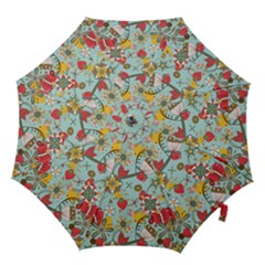 Flower Fruit Star Polka Rainbow Rose Hook Handle Umbrellas (large)