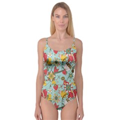 Flower Fruit Star Polka Rainbow Rose Camisole Leotard 