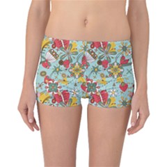 Flower Fruit Star Polka Rainbow Rose Boyleg Bikini Bottoms