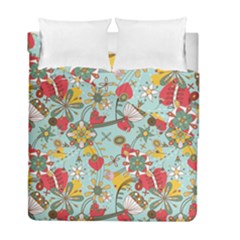 Flower Fruit Star Polka Rainbow Rose Duvet Cover Double Side (full/ Double Size)