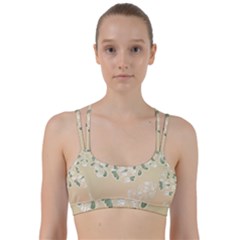 Flower Frame Green Sexy Line Them Up Sports Bra by Mariart