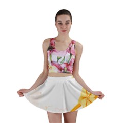 Flower Floral Yellow Sunflower Star Leaf Line Mini Skirt by Mariart